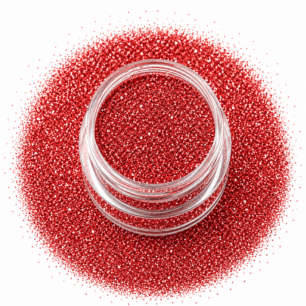 Glitter Laser Effect – KC909 Coral Red 1