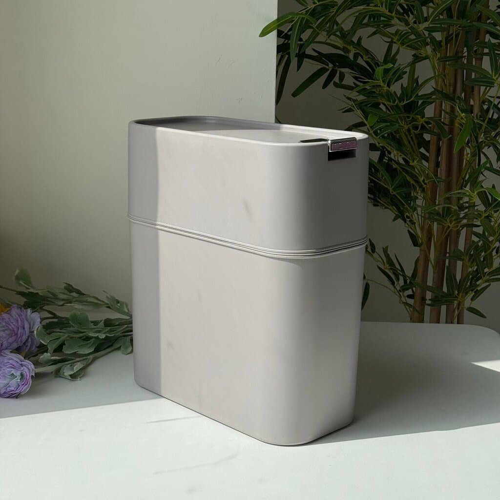 Modern Slim Storage Bin With Lift-Off Lid 2