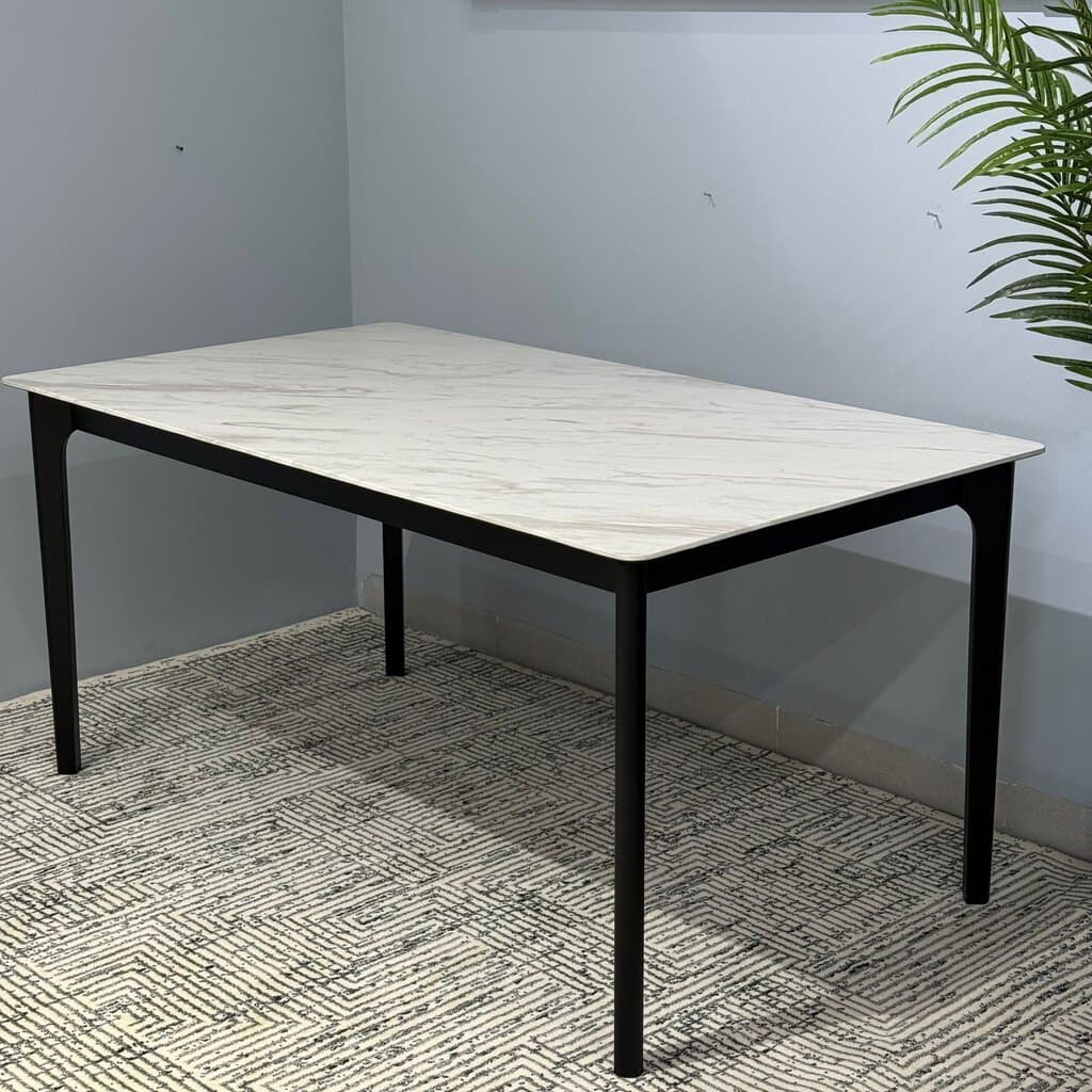 YANICE MARBLE - Modern Wooden Dining Table 4