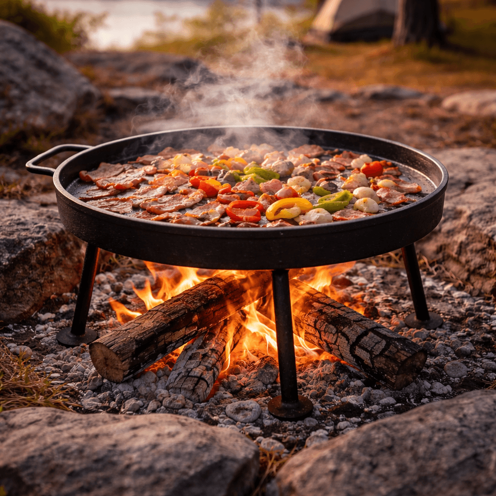 Round Frying Pan with Legs 1