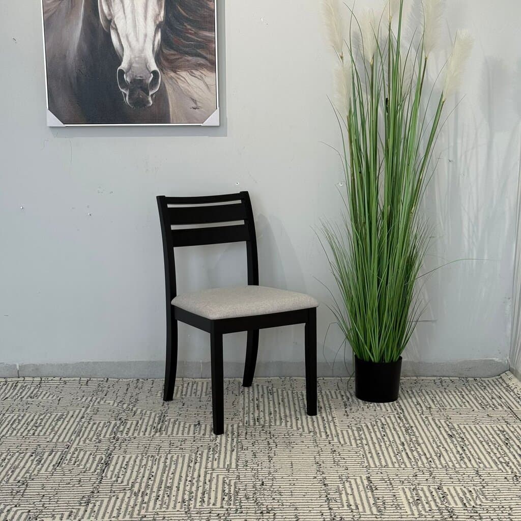 TRISTON - Modern Wooden Dining Chair with Cushioned Seat 2
