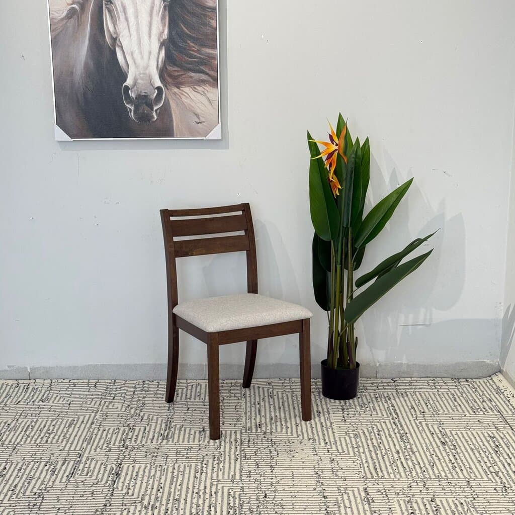 TRISTON - Modern Wooden Dining Chair with Cushioned Seat 3