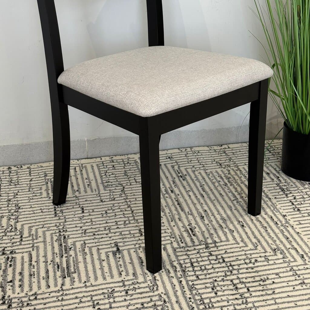 TRISTON - Modern Wooden Dining Chair with Cushioned Seat 7