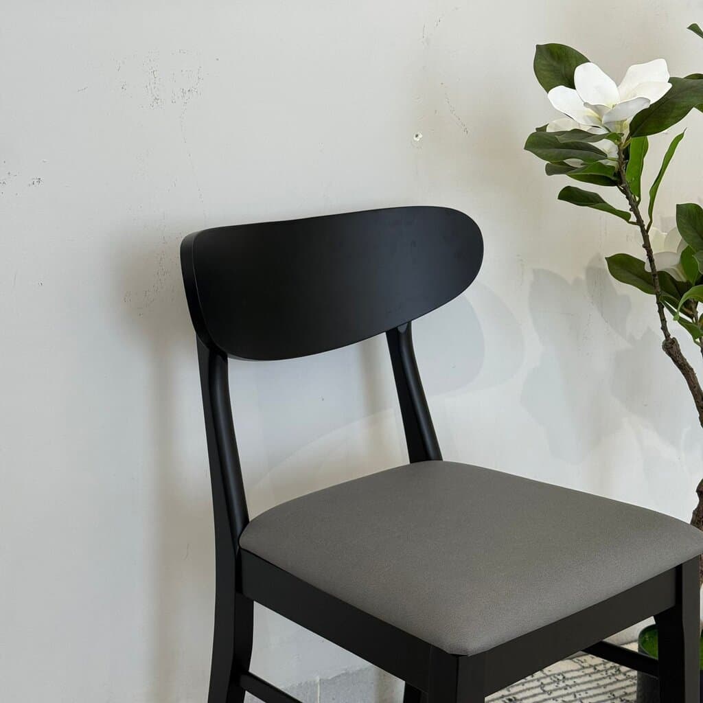 IYAN- Modern Wooden Dining Chair with Cushioned Seat 5