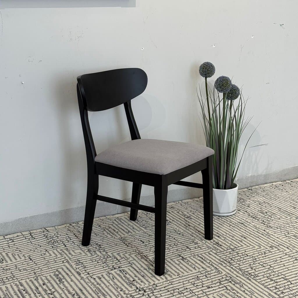 IYAN- Modern Wooden Dining Chair with Cushioned Seat 1