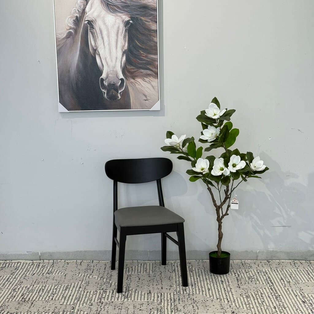 IYAN- Modern Wooden Dining Chair with Cushioned Seat 2