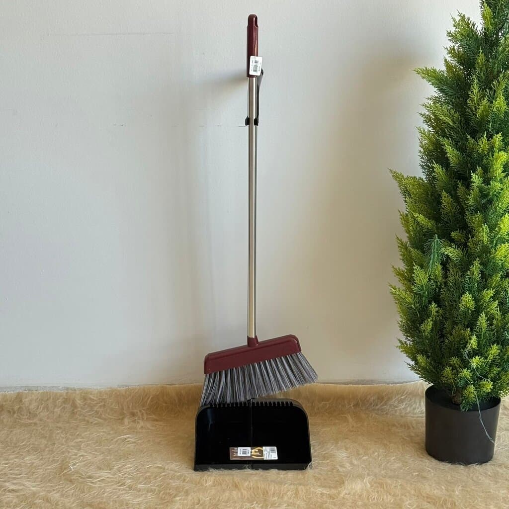 Broom & Long-Handle Dustpan Set 2