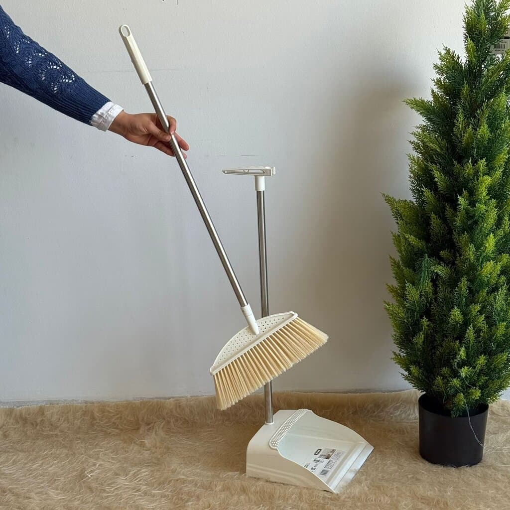 Broom & Long-Handle Dustpan Set 14