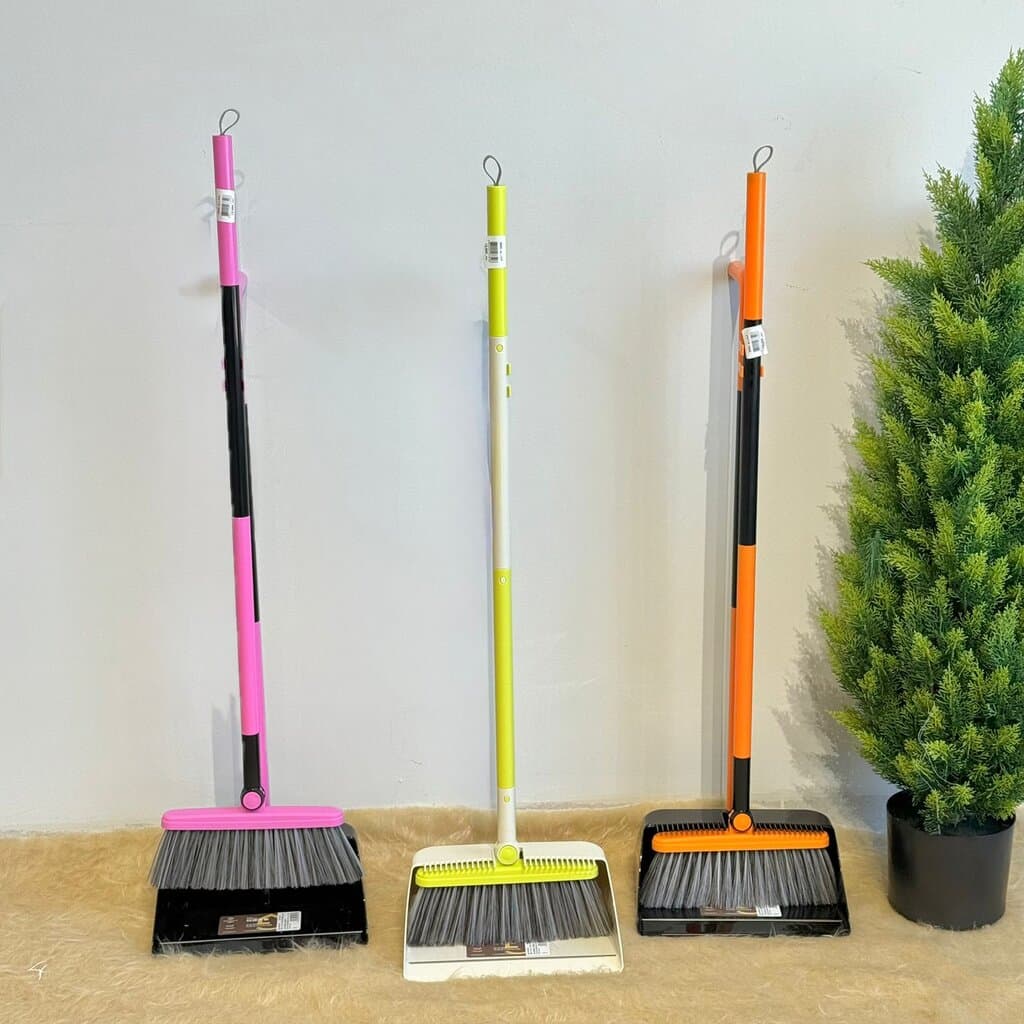 Rotating Broom & Long-Handle Dustpan Set 2