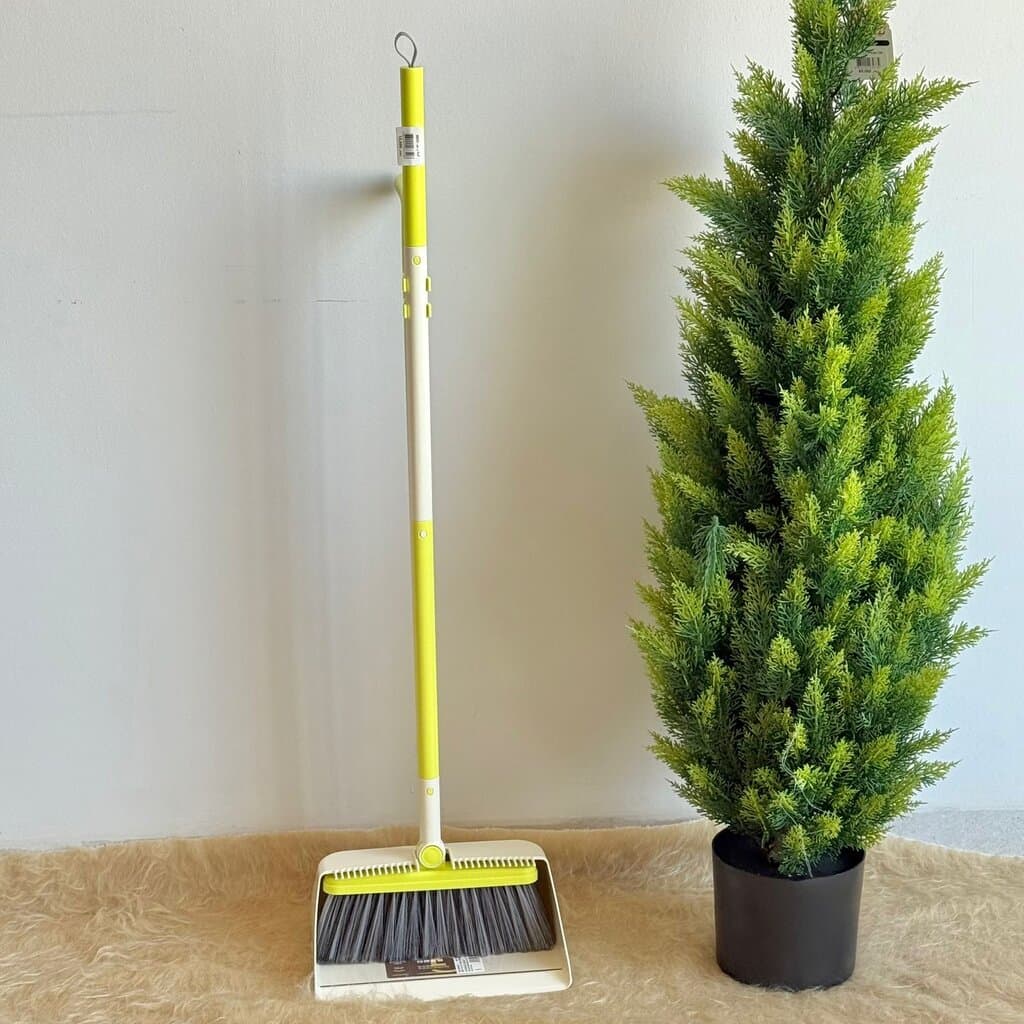 Rotating Broom & Long-Handle Dustpan Set 5