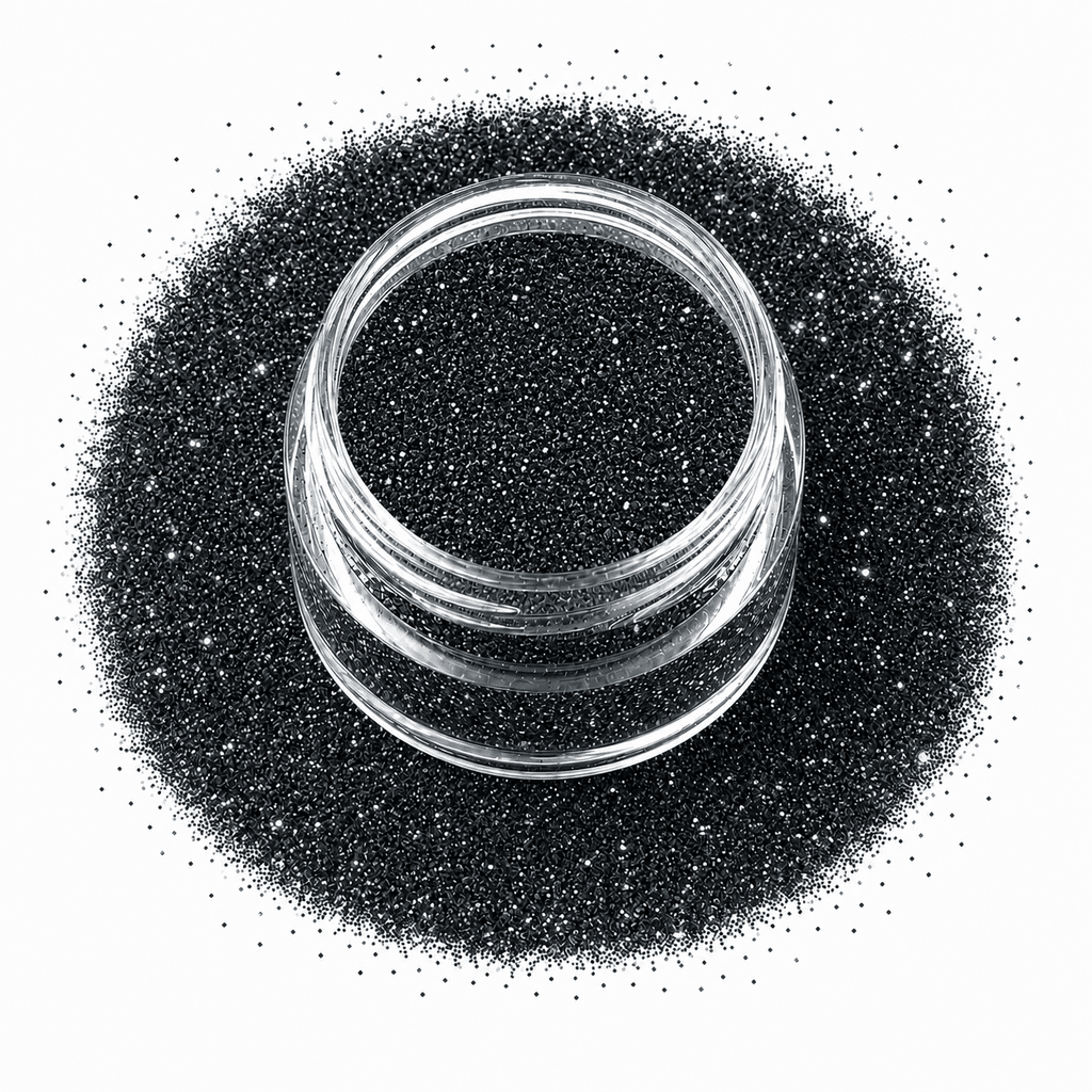 Glitter Laser Effect – KC622 Deep Emerald Black 1