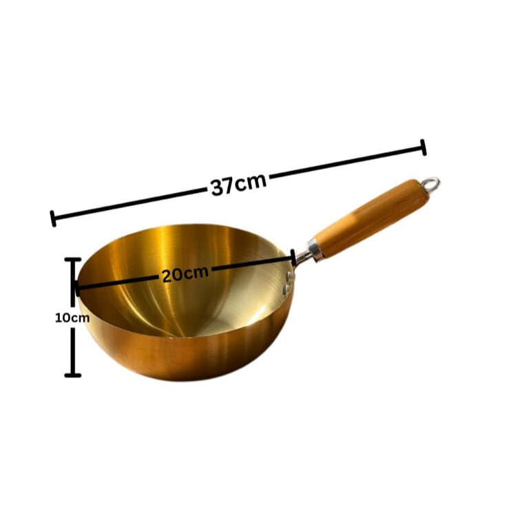 Luxury Frying Pan With Wooden Handle 10
