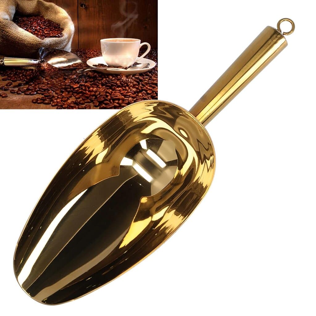 Multi Purpose Golden Metal Scoop 5