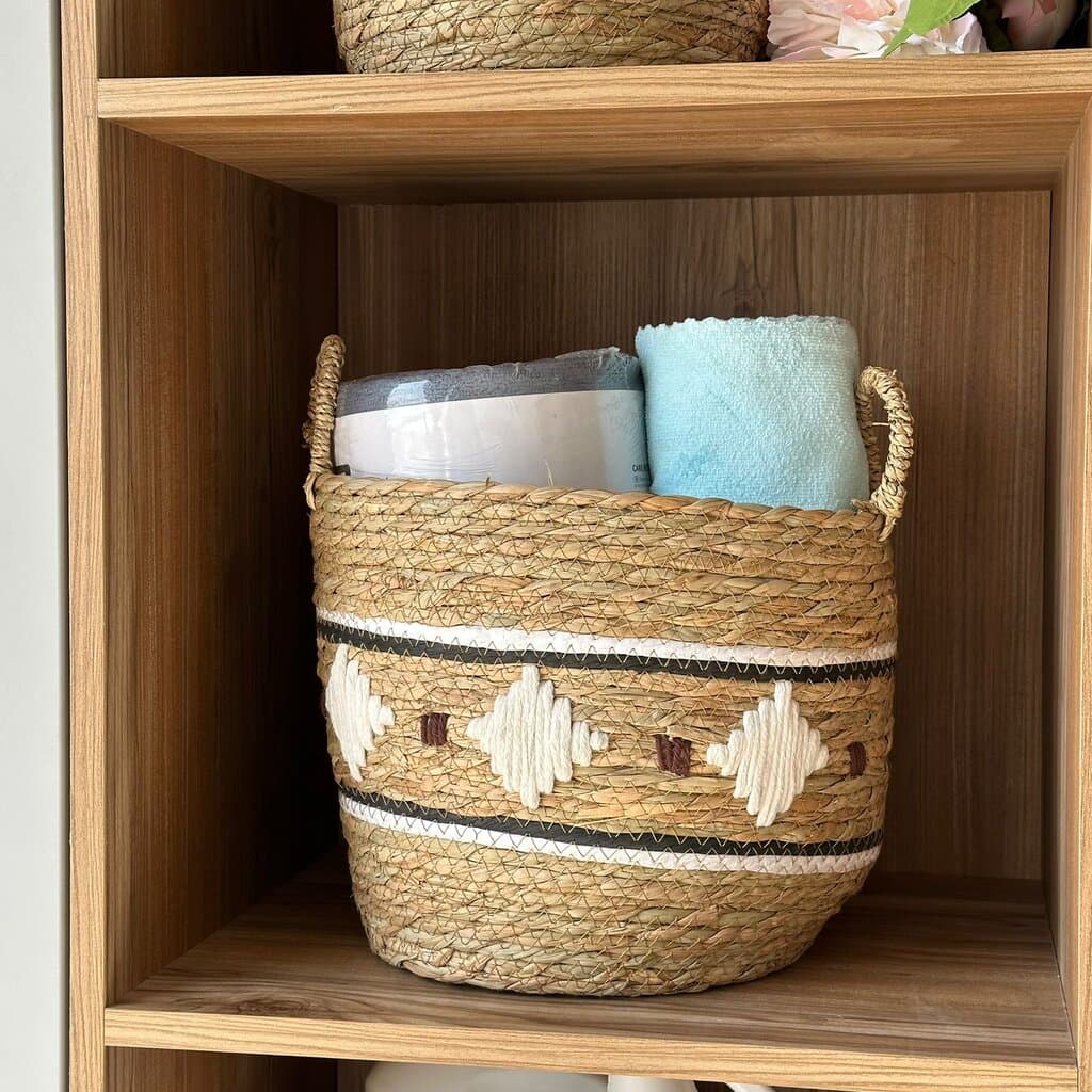 Decorative Woven Storage Basket Set 8