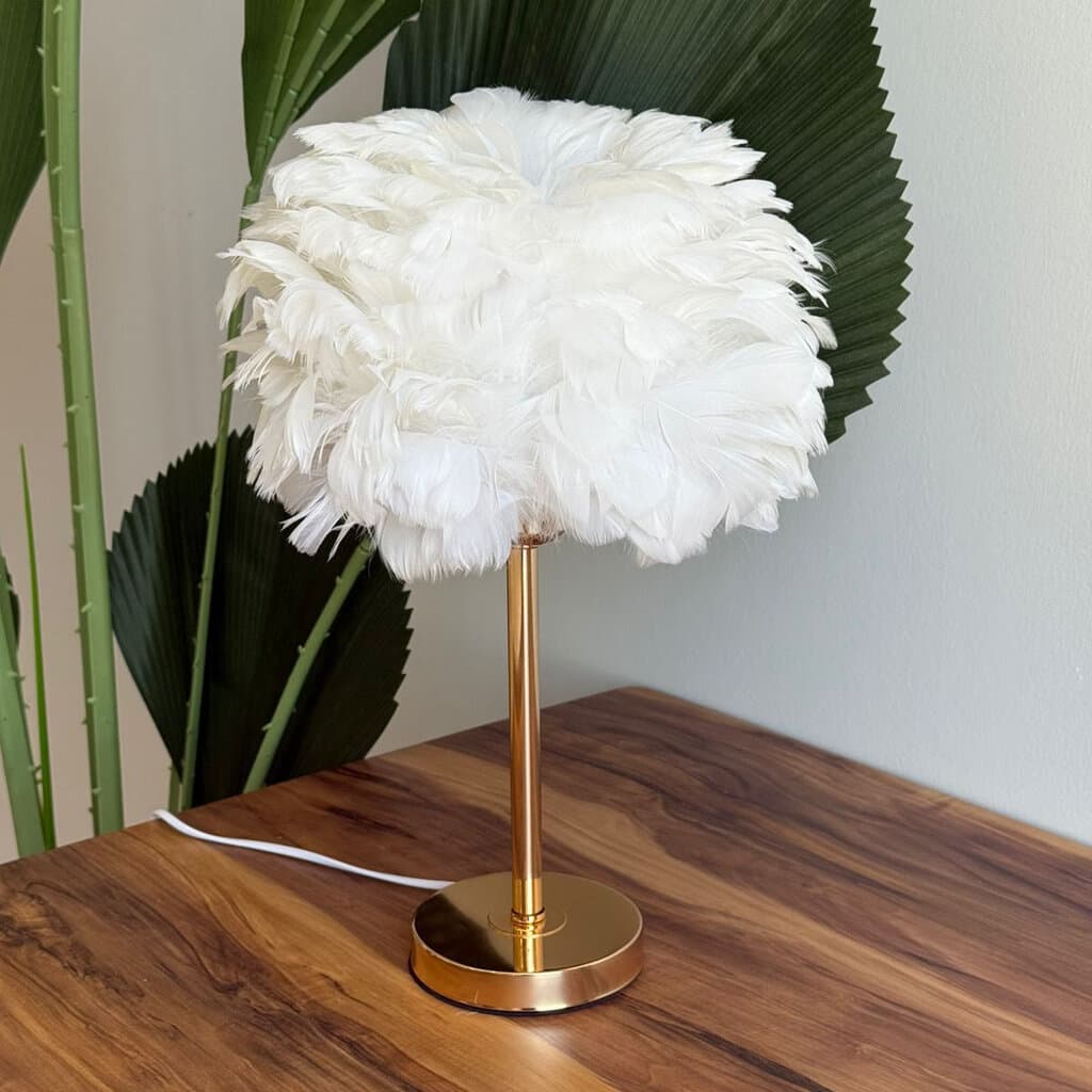 Luxe Plume Accent Lamp 1