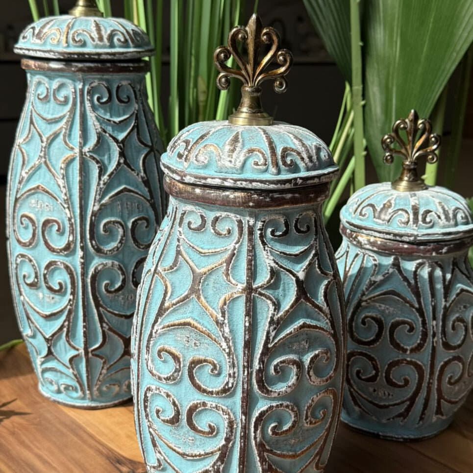 Royal Blue Art Decoration Jars 4