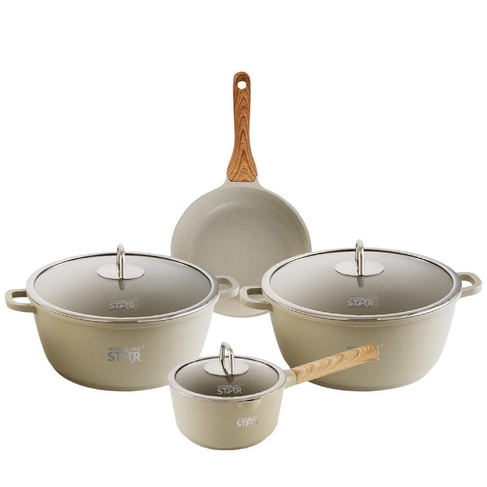 4PCS Die-Cast Aluminum Non-Stick Cookware Set 2