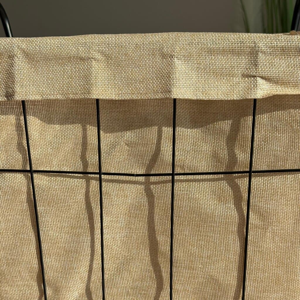 Multi-Purpose Metal Storage Basket With Fabric Inner Lining 6