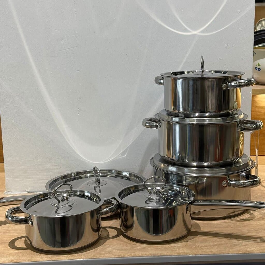 6PCS- Durable Stainless Steel Cookware Set 1