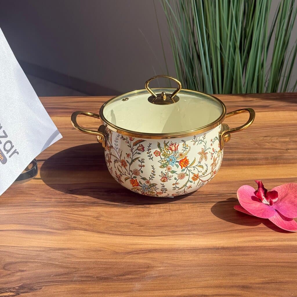 Floral Elegance Collection - Vintage Bloom Cookware - Set Of 3 4