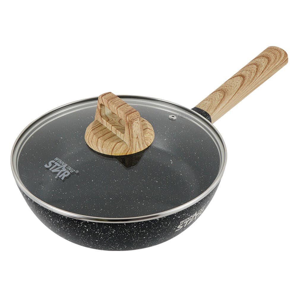 Non-stick Aluminum Frying Pan With Glass Cover 3