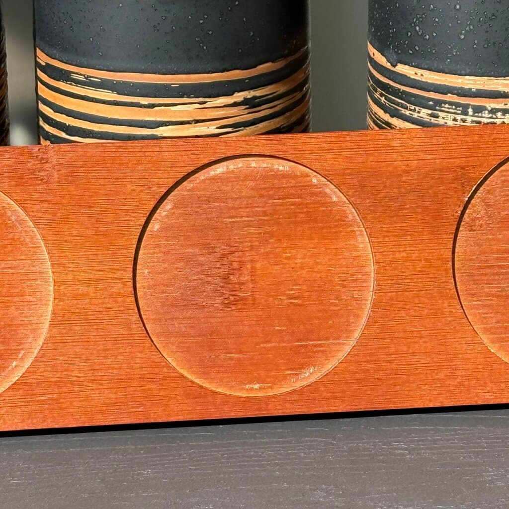Elegant Ceramic Storage Jar Set with Wooden Lids & Stand 10