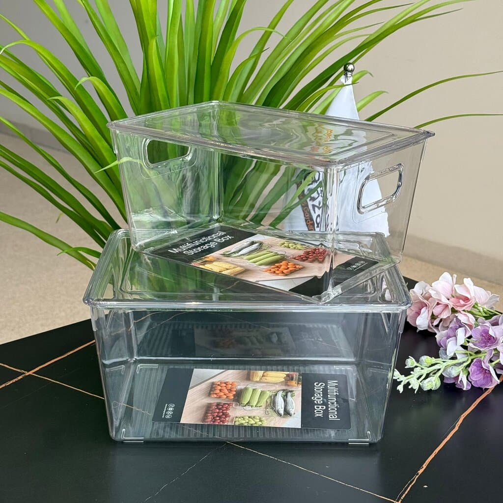 3- Sized Clear Acrylic Storage Boxes 2