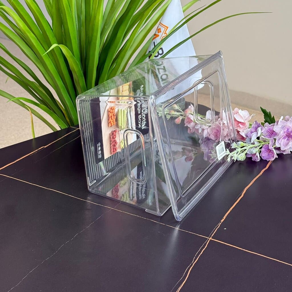3- Sized Clear Acrylic Storage Boxes 7