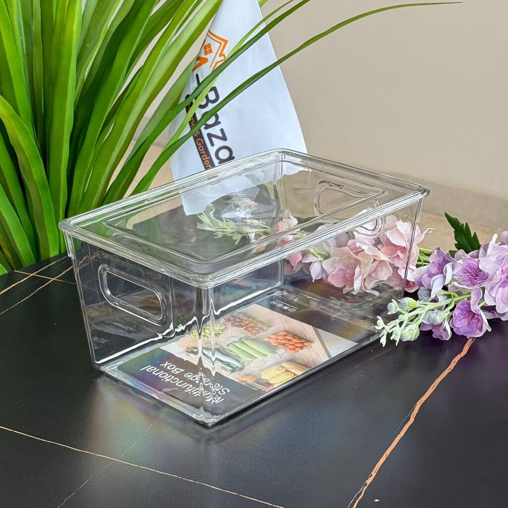 3- Sized Clear Acrylic Storage Boxes 8
