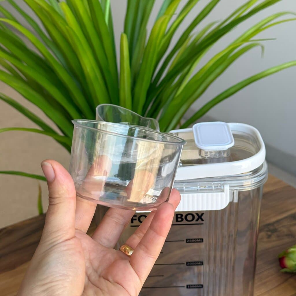 Storage Food Box With Measuring Cup 5