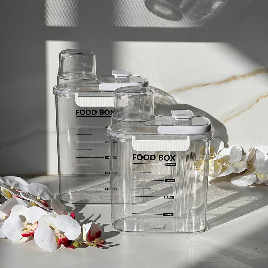 Storage Food Box With Measuring Cup 6