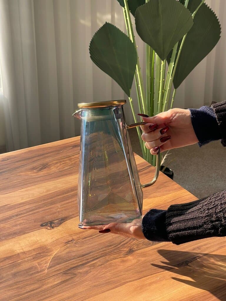 1.8L Transparent Glass Water/Juice Pitcher 6