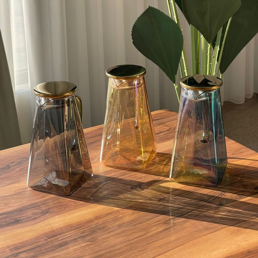 1.8L Transparent Glass Water/Juice Pitcher 2