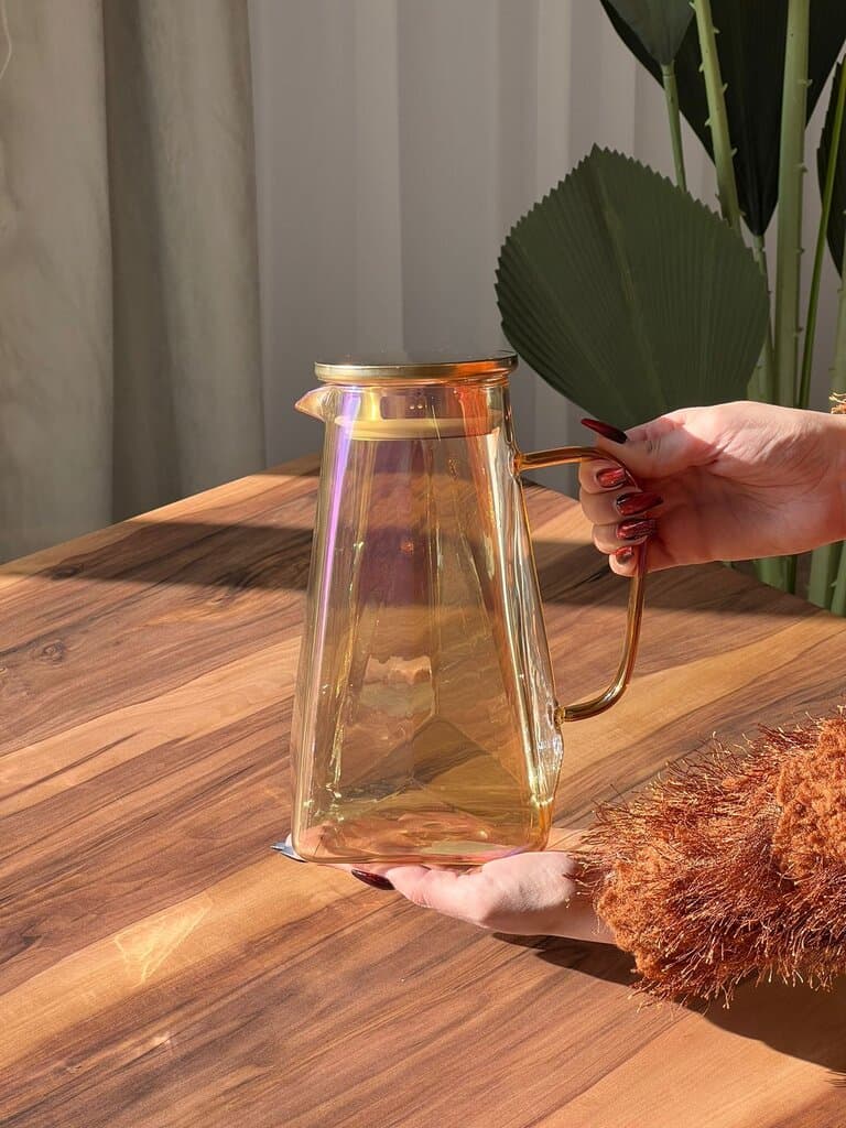 1.8L Transparent Glass Water/Juice Pitcher 3