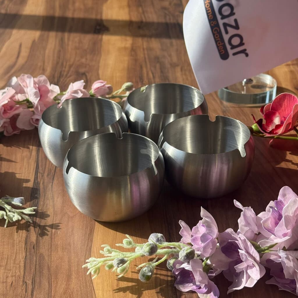 Modern Metallic Ashtray Collection - Trio Color Selection 4