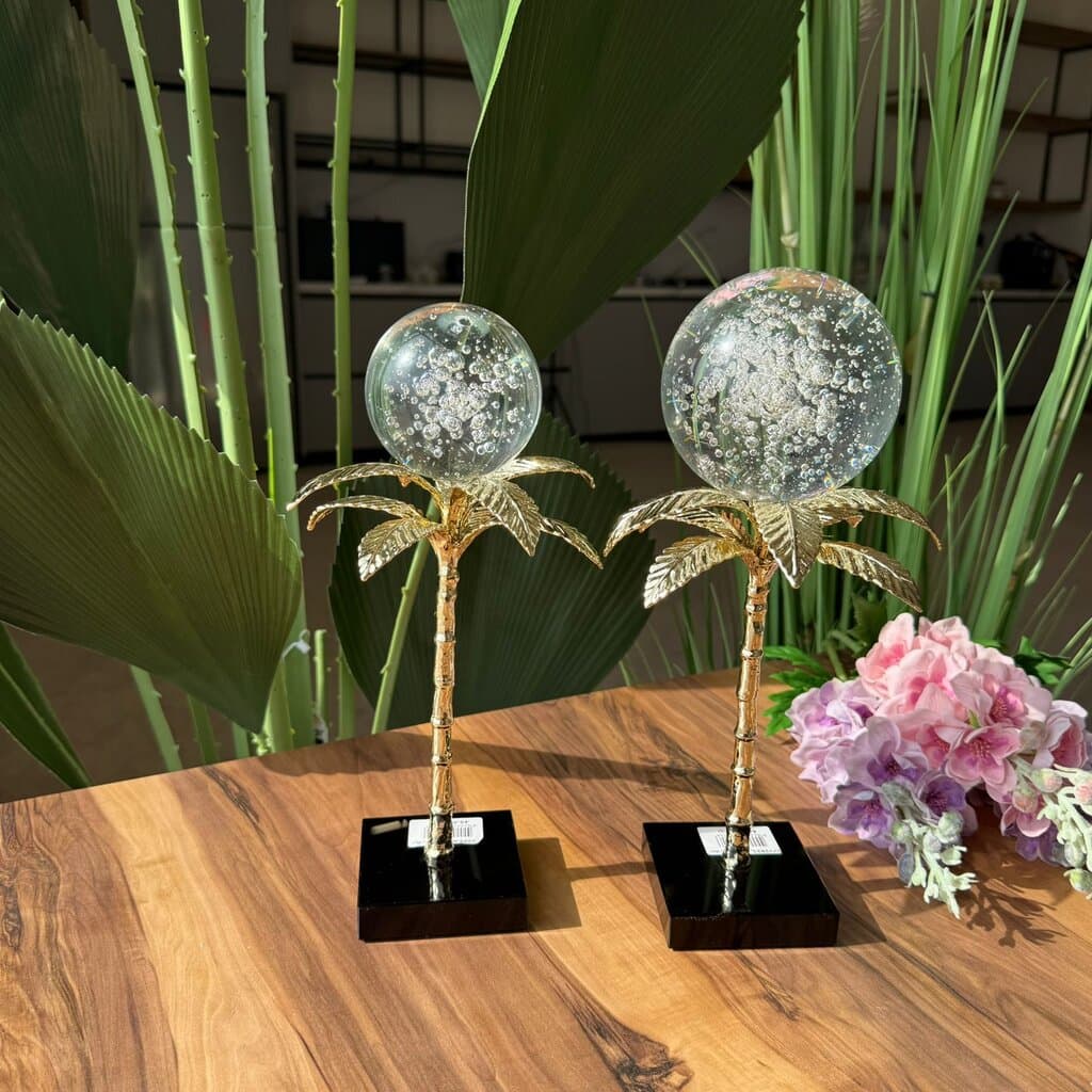 Gold Palm Decorative Ornament 2