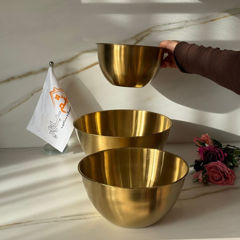 3-Sized Luxury Multi-Purpose Gold Stainless Steel Bowls 4