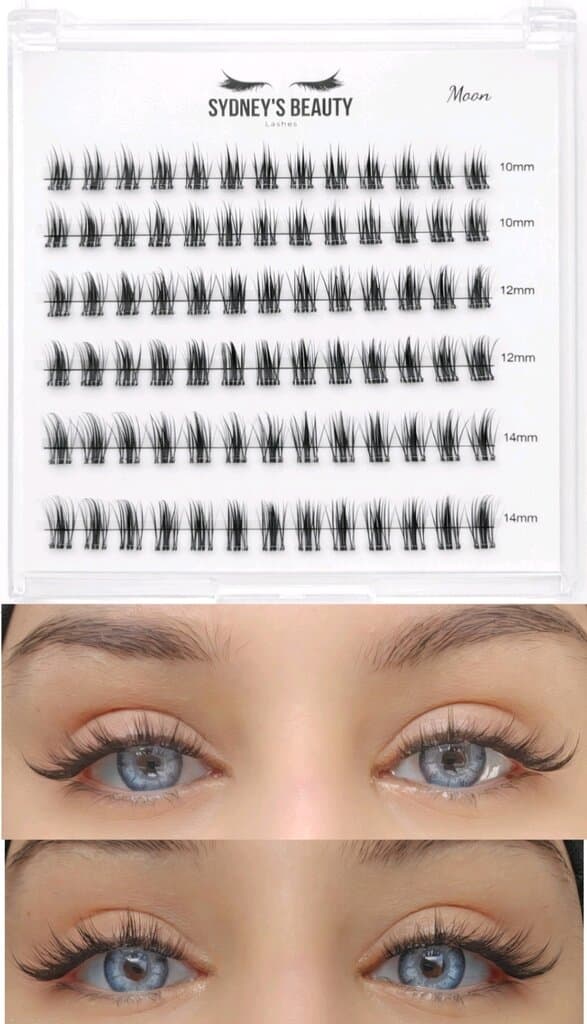 (Moon Lashes Reusable Glue-Free Press-On Lash Clusters – Up to 7 Days 1