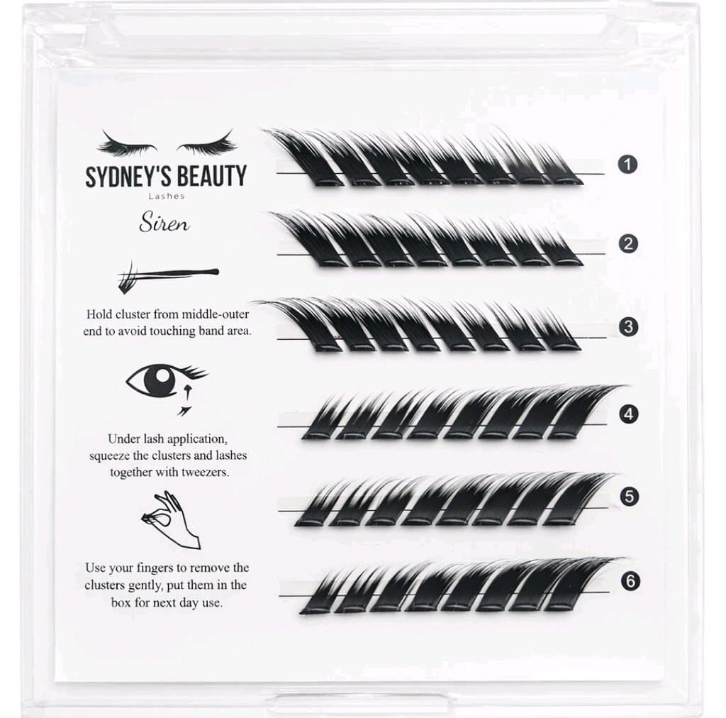 (Siren Lashes Reusable Glue-Free Press-On Lash Clusters – Up to 7 Days 2