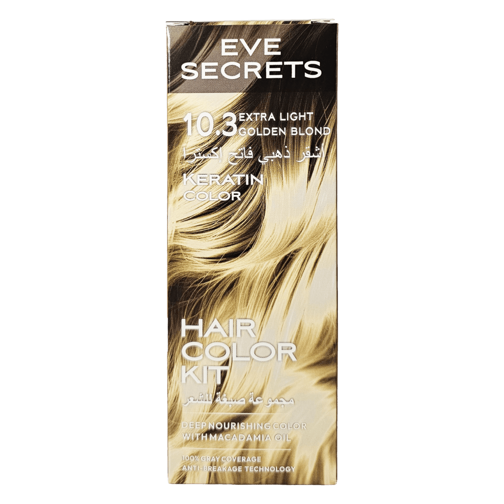 Eve Secrets Hair Color 10.3 – Extra Light Golden Blonde 1