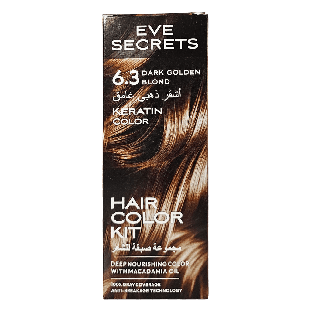 Eve Secrets Hair Color 6.3 – Dark Golden Blonde 1
