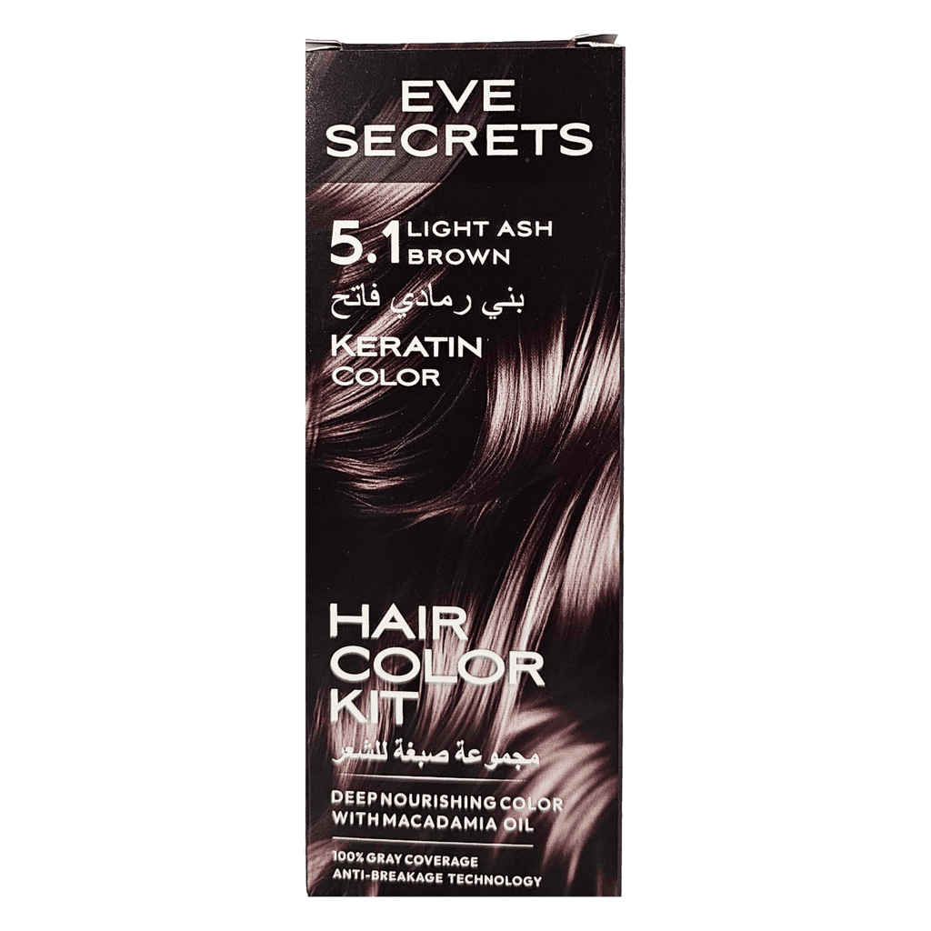 Eve Secrets Hair Color 5.1 – Light Ash Brown 1