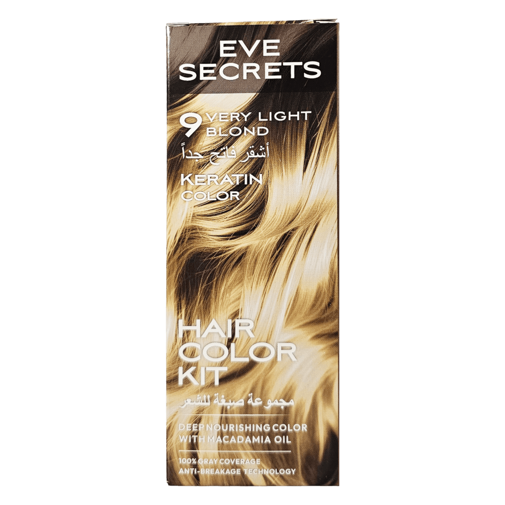 Eve Secrets Hair Color 9 – Very Light Blonde 1