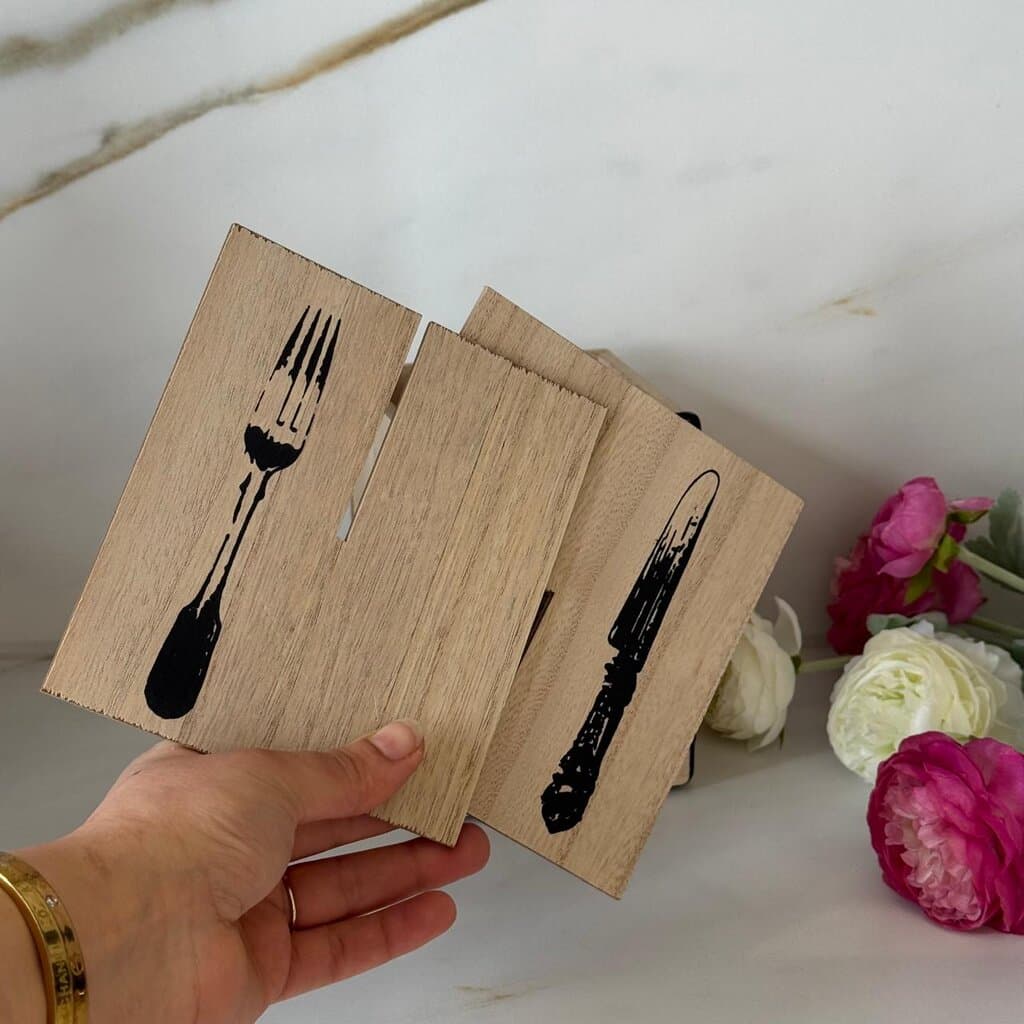 Wooden Cutlery Organizer – Utensil Holder 4