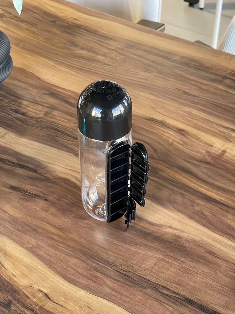 Travel Water Bottle with Daily Pill Organizer 2
