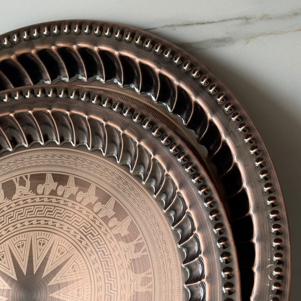 Elegant Metal Serving Tray (Gold / Silver / Bronze) 5