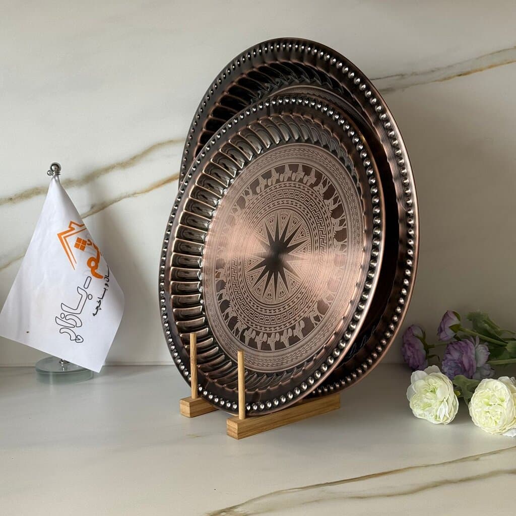 Elegant Metal Serving Tray (Gold / Silver / Bronze) 7