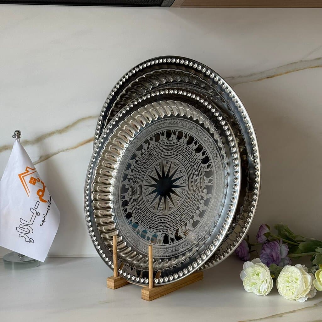 Elegant Metal Serving Tray (Gold / Silver / Bronze) 11