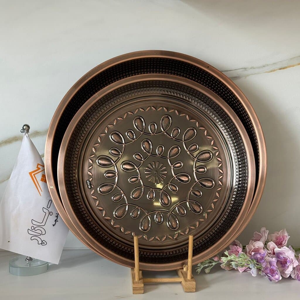 Decorative Metal Serving Tray (Gold / Silver / Bronze) 5