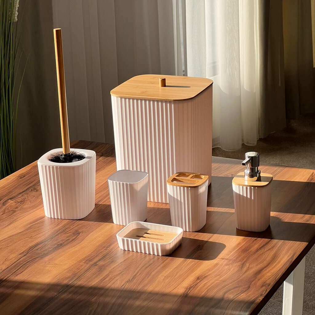6 PCS Modern Bathroom Accessories Set — photo 2